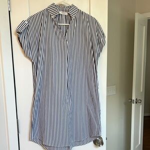 Striped Black and White Mini Dress